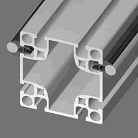 90x90 Aluminum Extrusion With Hardened Steel Rails